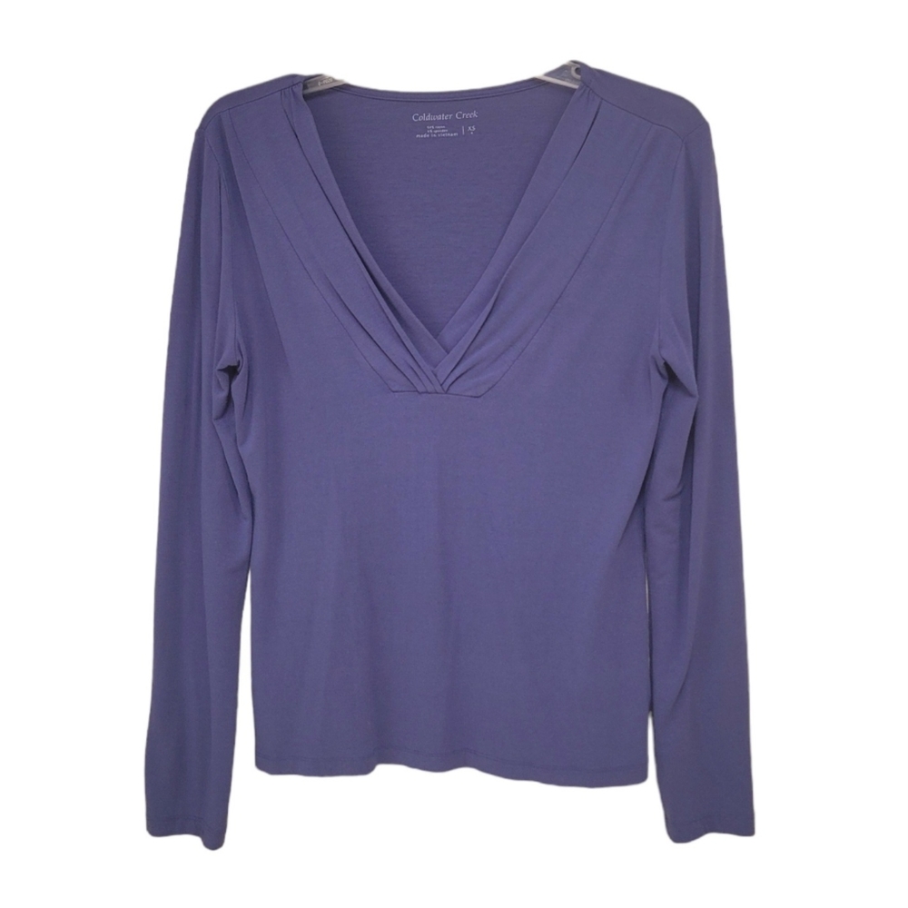 Coldwater Creek women's longsleeve v-neck top Size Extra small XS